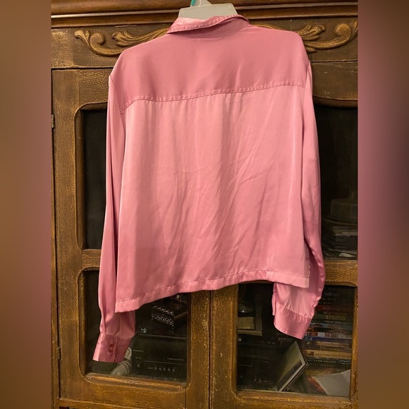 Laundry By Shelli Segal Pink Button-Up Top - Picture 2 of 3